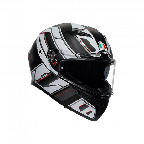 Шлем AGV K3 RIVIA MAT BLACK/WHITE от магазина мотошлемов AGHelmet
