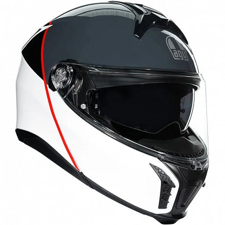 Шлем AGV TOURMODULAR BALANCE WHITE/GREY/RED от магазина мотошлемов AGHelmet