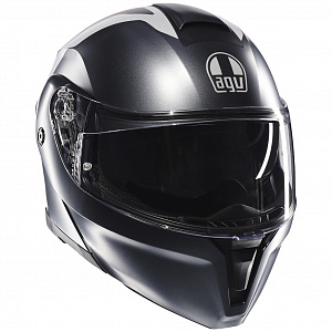 Шлем AGV STREETMODULAR RESIA MATT GREY/SILVER/RED