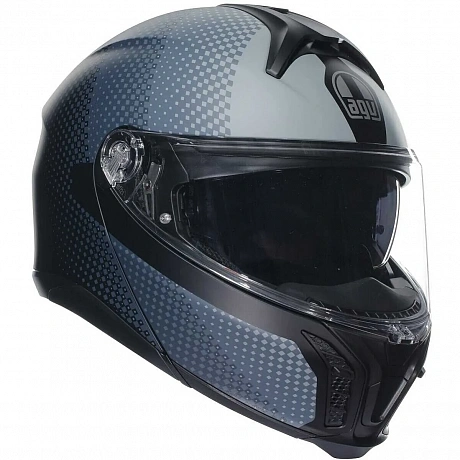 Шлем AGV TOURMODULAR TEXTOUR MATT BLACK/GREY от магазина мотошлемов AGHelmet