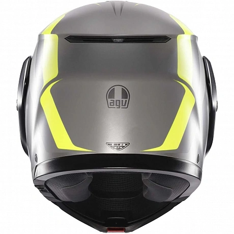 Шлем AGV STREETMODULAR RESIA MATT GREY/BLACK/YEL FLUO от магазина мотошлемов AGHelmet