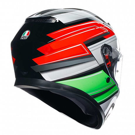 Шлем AGV K3 Wing Black-Italy от магазина мотошлемов AGHelmet