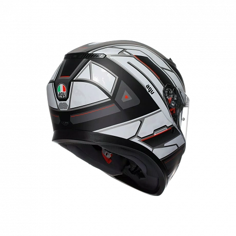 Шлем AGV K3 RIVIA MAT BLACK/WHITE от магазина мотошлемов AGHelmet