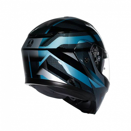 Шлем AGV STREETMODULAR LEDRO MATT BLACK/POWDER BLUE от магазина мотошлемов AGHelmet