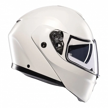 Шлем AGV STREETMODULAR MONO MATT BLACK MATERIA WHITE от магазина мотошлемов AGHelmet