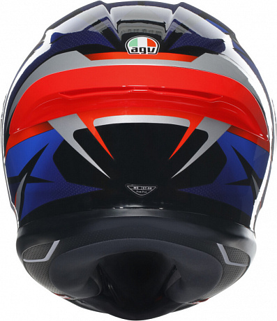 Шлем AGV K6 S SLASHCUT BLACK/BLUE/RED от магазина мотошлемов AGHelmet
