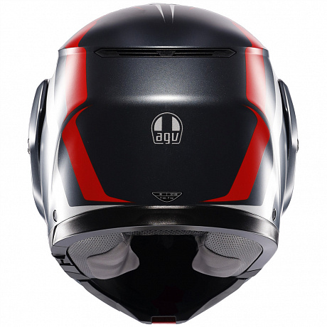 Шлем AGV STREETMODULAR RESIA MATT GREY/SILVER/RED от магазина мотошлемов AGHelmet