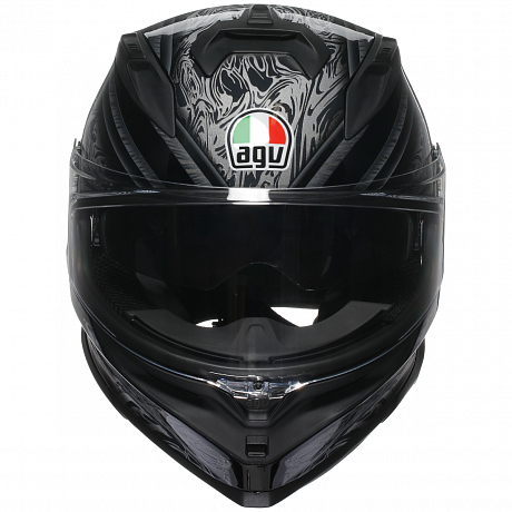 Шлем AGV K7 E2206 MPLK - DAMASCUS BLACK/SILVER от магазина мотошлемов AGHelmet