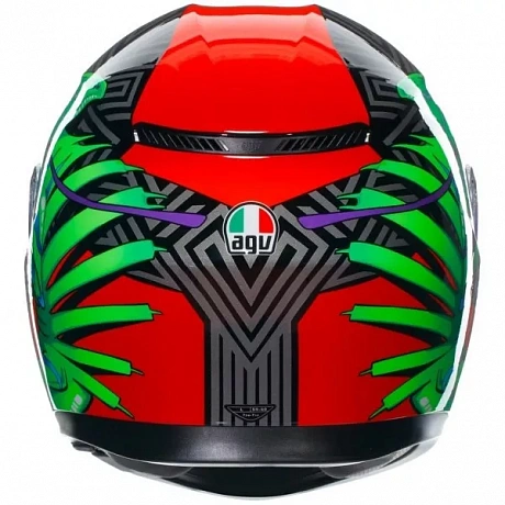 Шлем AGV K3 Kameleon Black-Red-Green от магазина мотошлемов AGHelmet
