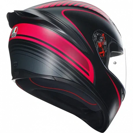 Шлем AGV K1 S MULTI WARMUP BLACK/RED от магазина мотошлемов AGHelmet