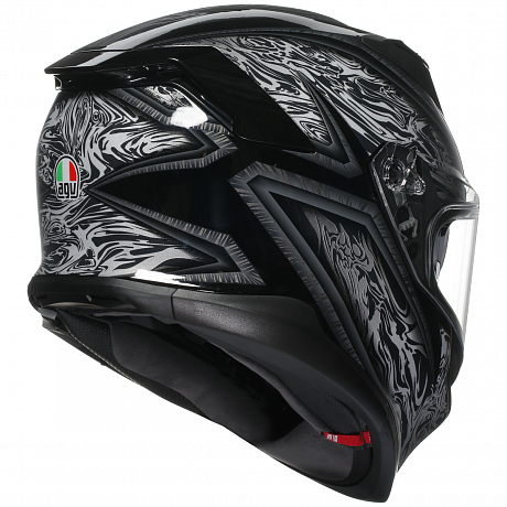 Шлем AGV K7 E2206 MPLK - DAMASCUS BLACK/SILVER от магазина мотошлемов AGHelmet