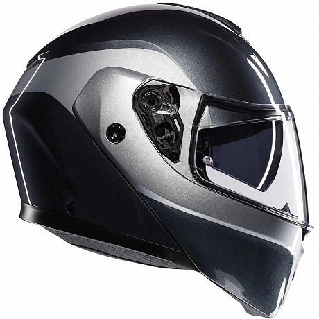 Шлем AGV STREETMODULAR LEVICO GREY/SILVER от магазина мотошлемов AGHelmet