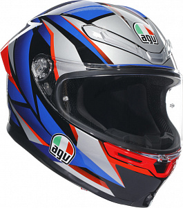 Шлем AGV K6 S SLASHCUT BLACK/BLUE/RED