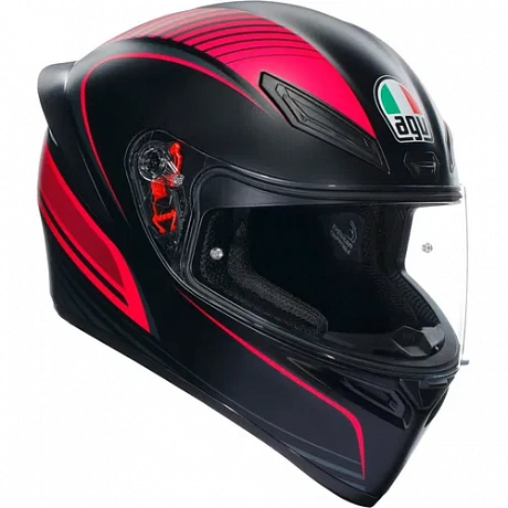 Шлем AGV K1 S MULTI WARMUP BLACK/RED от магазина мотошлемов AGHelmet