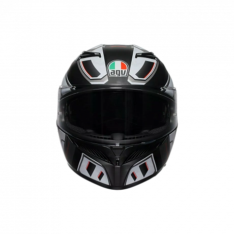 Шлем AGV K3 RIVIA MAT BLACK/WHITE от магазина мотошлемов AGHelmet