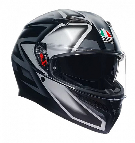 Шлем AGV K3 Compound Black-Grey mat(матовый) от магазина мотошлемов AGHelmet