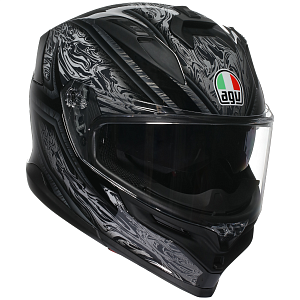 Шлем AGV K7 E2206 MPLK - DAMASCUS BLACK/SILVER